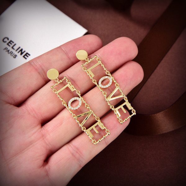 18K Triomphe LOVE Diamonds Earrings - 图片 6