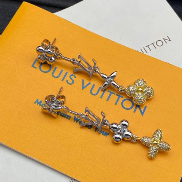 18K Louis Blossom Long Earrings - 图片 5