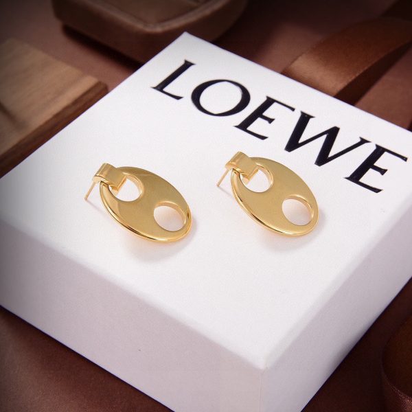18K Anagram Earrings - 图片 6