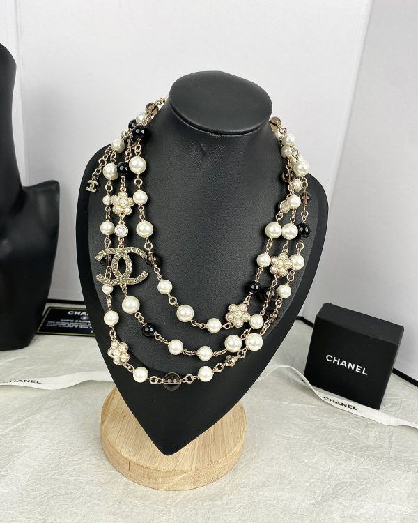 18K CC 24B Long Pearls Necklace - 图片 2