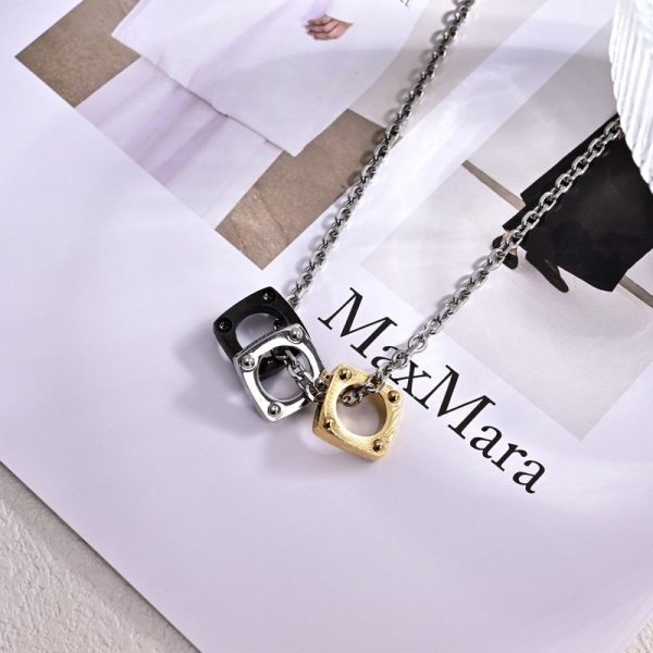 18K Louis Bold Tri-Color Necklace - 图片 4