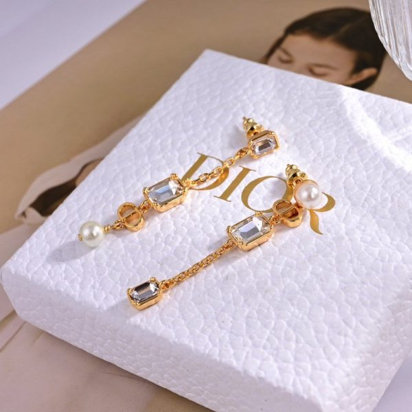18K CD Tribales Crystal Earrings - 图片 4