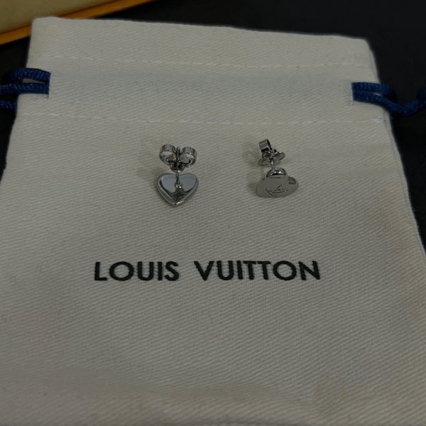 18K Louis Heart Earrings - 图片 4
