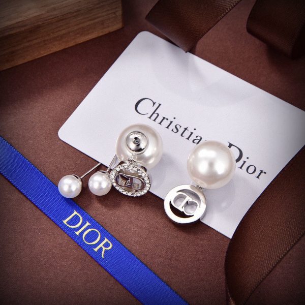 18K CD Tribales White Resin Pearls Earrings - 图片 4