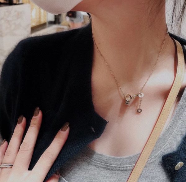 18K BV Two Rings Necklace - 图片 5