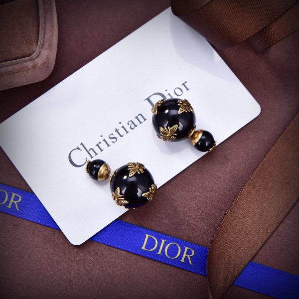 18K CD Tribales Black Earrings - 图片 6