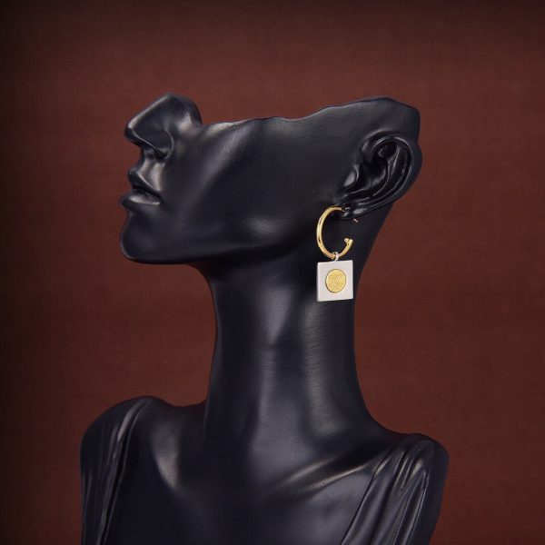 18K Triomphe Hoops Earrings - Image 5