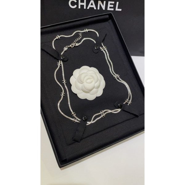 18K CC 24B Flowers Long Necklace - 图片 14