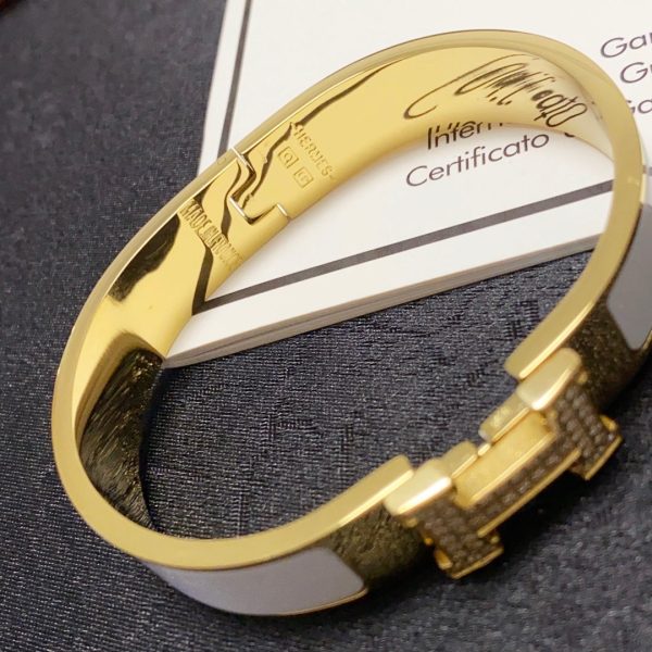 18K Clic H Diamond Bracelet - 图片 12
