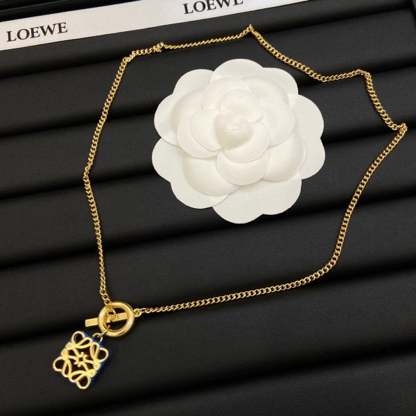 18K Anagram Pendant Necklace - Image 14