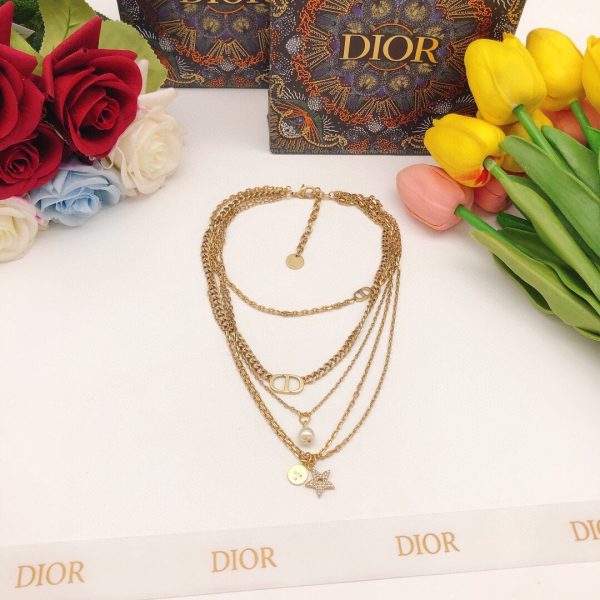 18K CD Multi Layer Necklace - 图片 8