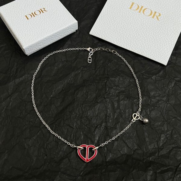18K CD Heart Necklace - 图片 2