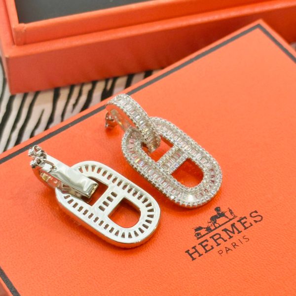 18K Diamonds H Earrings - 图片 6