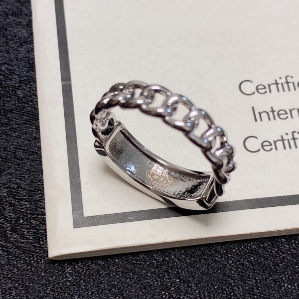 18K CC Chain Link Ring - Image 5