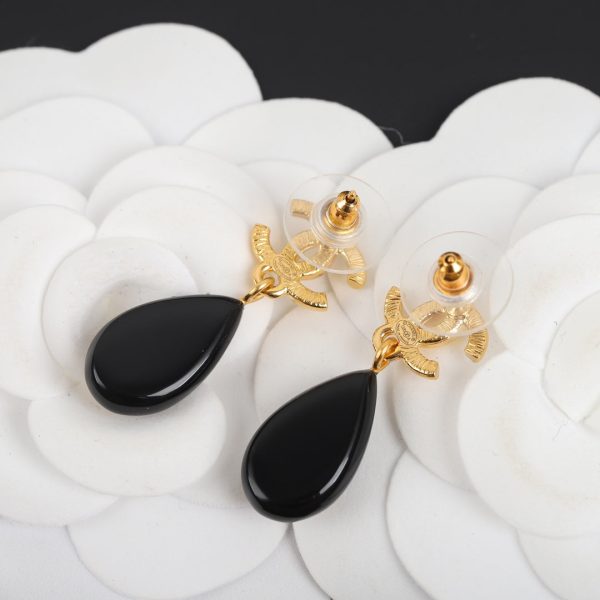 18K CC Camellia Pendant Earrings - Image 7