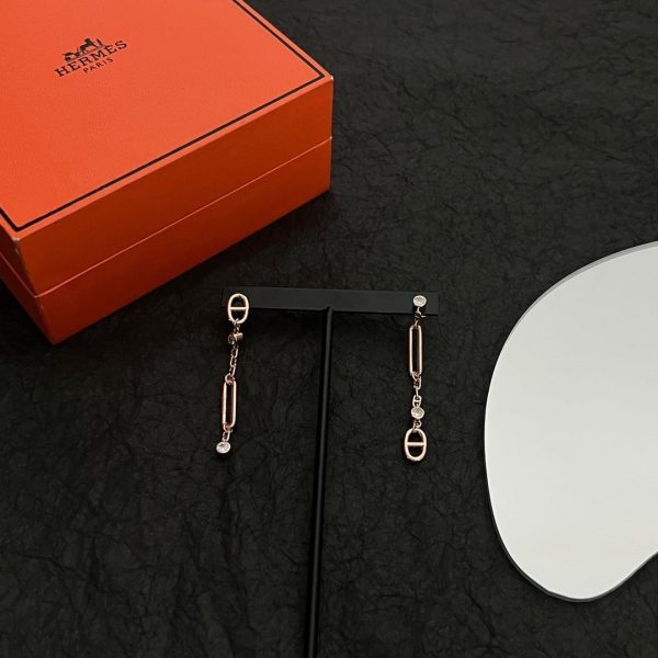 18K Chaine D'ancre Chaos H Earrings - 图片 6