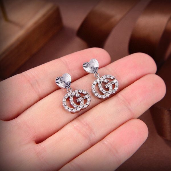 18K Double G Running Earrings - 图片 3