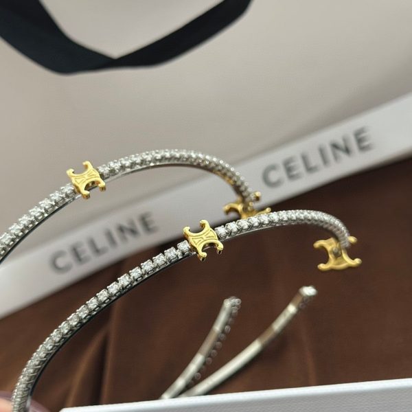 18K Triomphe Gourmette Crystals Earring - 图片 7