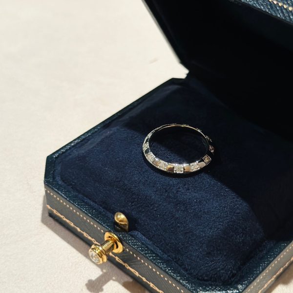 18K Louis Damier Diamonds Ring - 图片 5