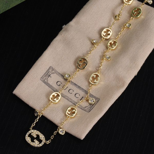 18K Double G Chain Necklace - 图片 6