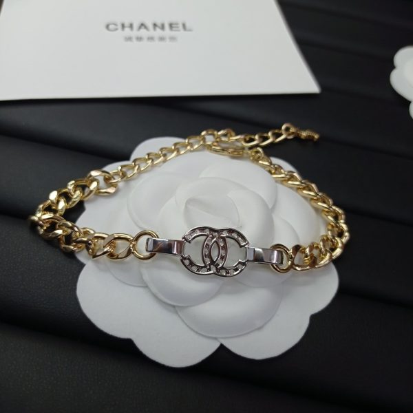 18K CC Diamond Chain Bracelet - Image 6
