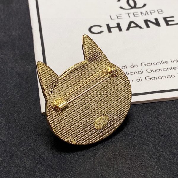 18K CC Cat Brooch - 图片 5