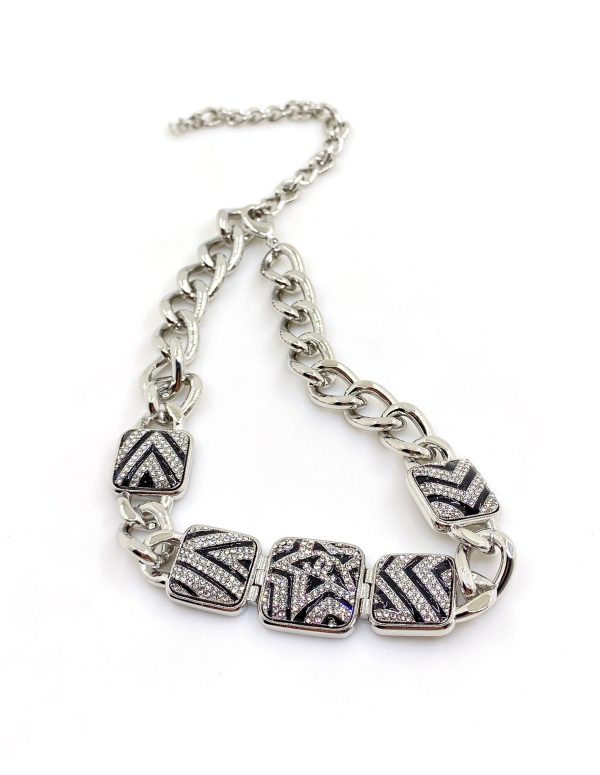 18K CC Star Diamonds Necklace - 图片 5