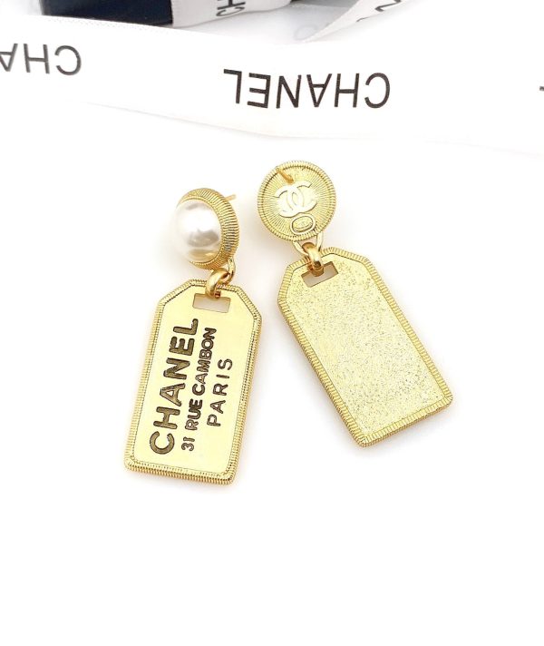 18K CC Paris Pearl Earrings - 图片 5