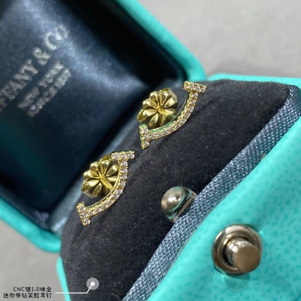 18K T Smile Diamonds Earrings - 图片 6
