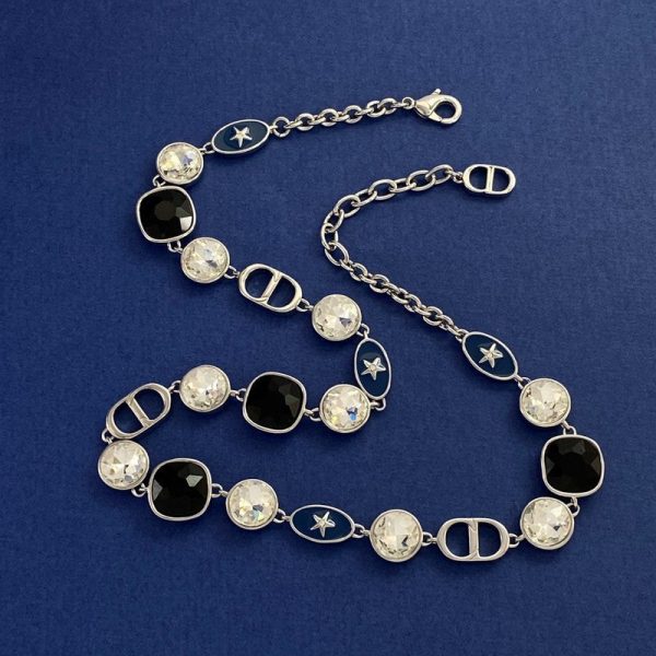 18K CD Color Crystal Necklace - 图片 3