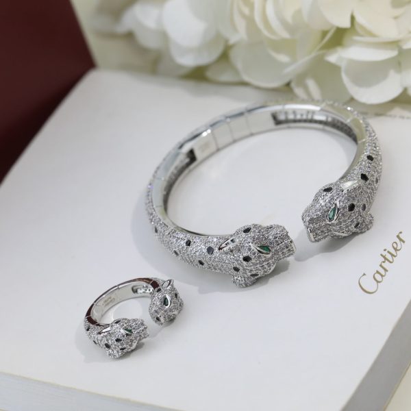 18K Panthère De Diamond Bracelet - 图片 12