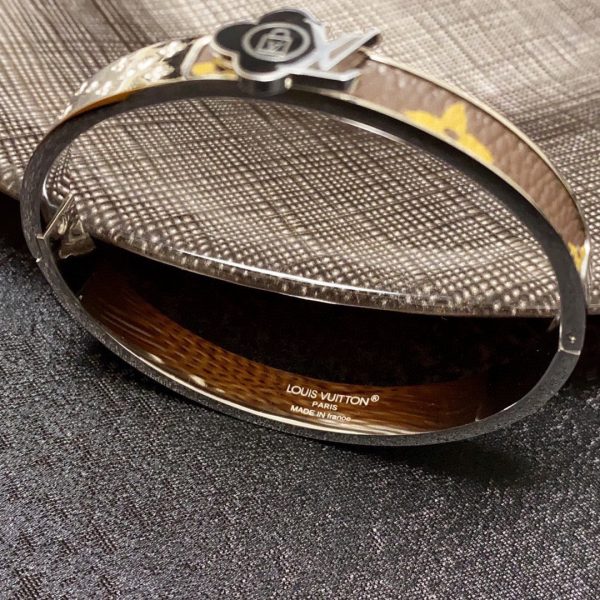 18K Louis Leather Lock Bracelet - 图片 9
