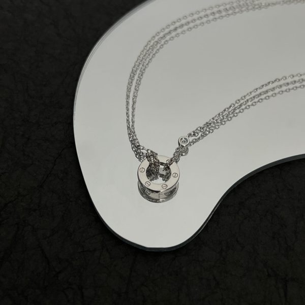 18K Love 2 Diamond Necklace - 图片 8
