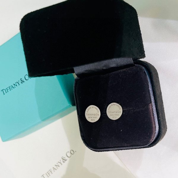 18K Return to Tiffany Circle Stud Earrings - 图片 2