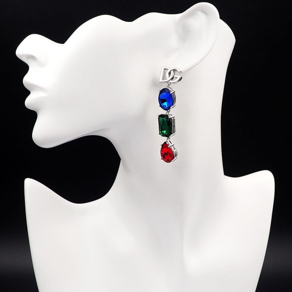 18K DG Clip-On Earrings - 图片 4