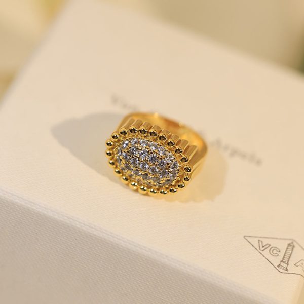 18K Perlée Diamond Ring - 图片 12