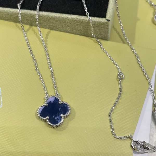 18K Vintage Alhambra Crystal Blue Bracelet - 图片 6