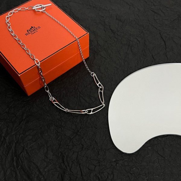 18K Chaine D'ancre Chain H Necklace - 图片 4