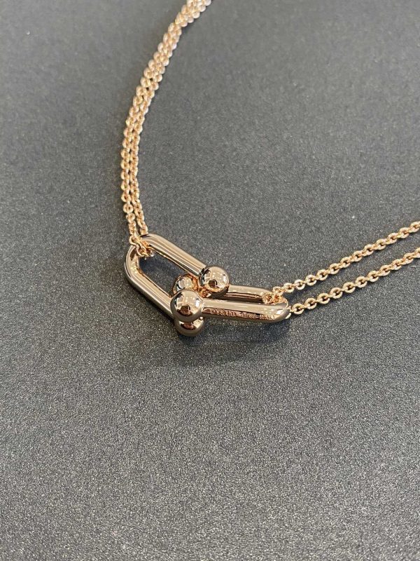 18K T HardWear Double Link Necklace - 图片 5