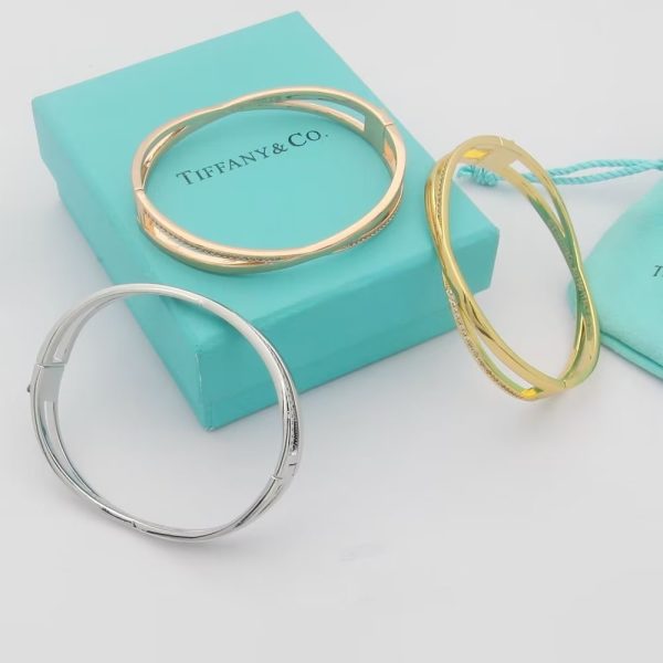 18K T Atlas x Narrow Hinged Bangle Bracelet - 图片 8