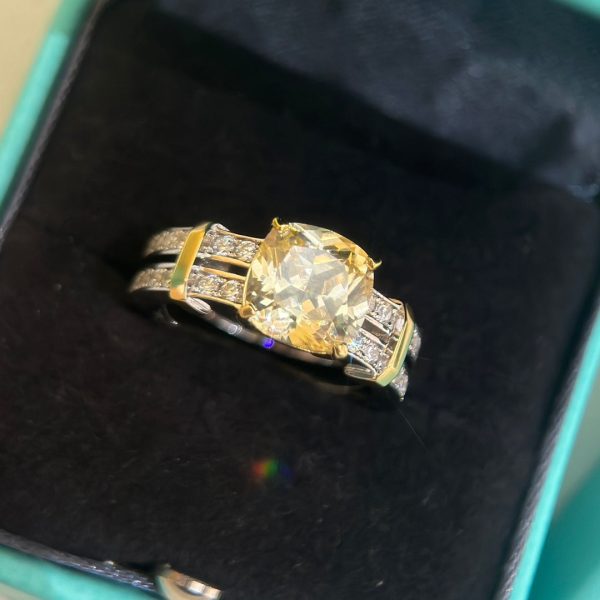 18K T Schlumberger Stone Ring - 图片 6