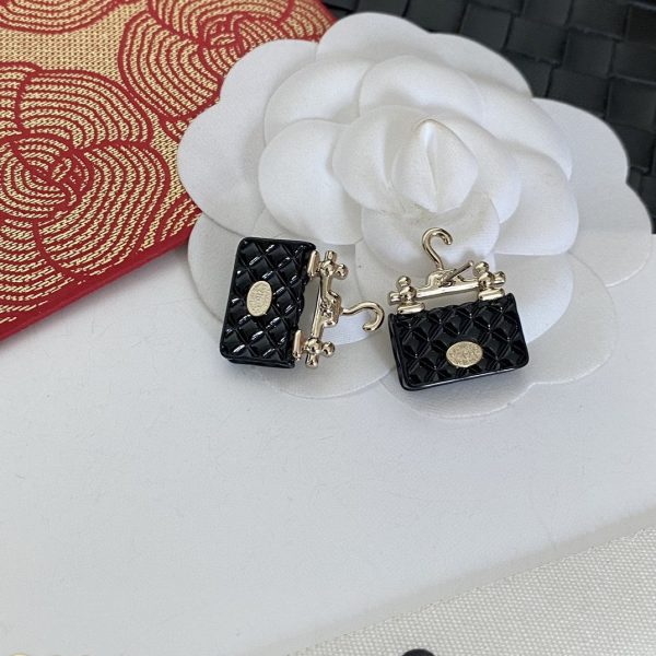 18K CC Classic Bag Pendant Earrings - Image 7