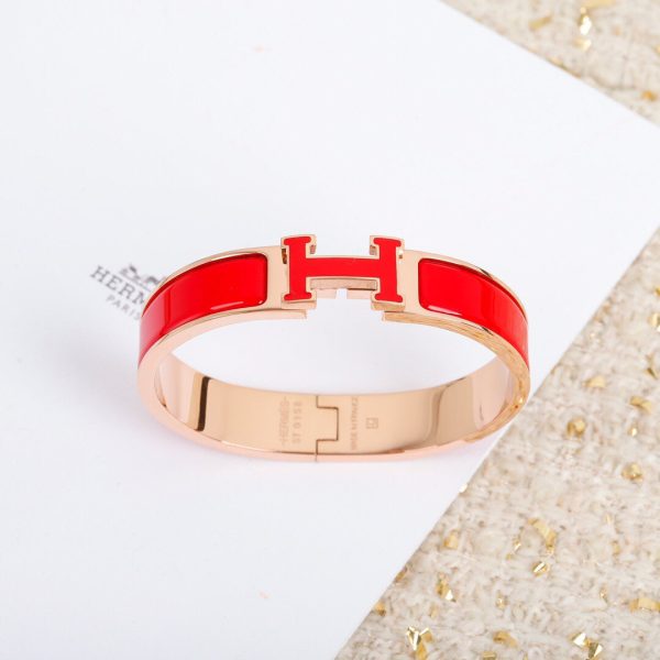 18K Clic H Orange Bracelet - 图片 8