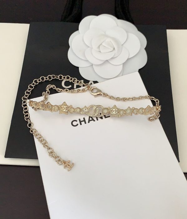 18K CC White Pearl Crystals Necklace - 图片 5