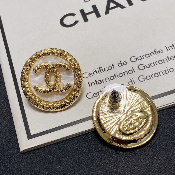 18K CC Crystal Earrings - 图片 6