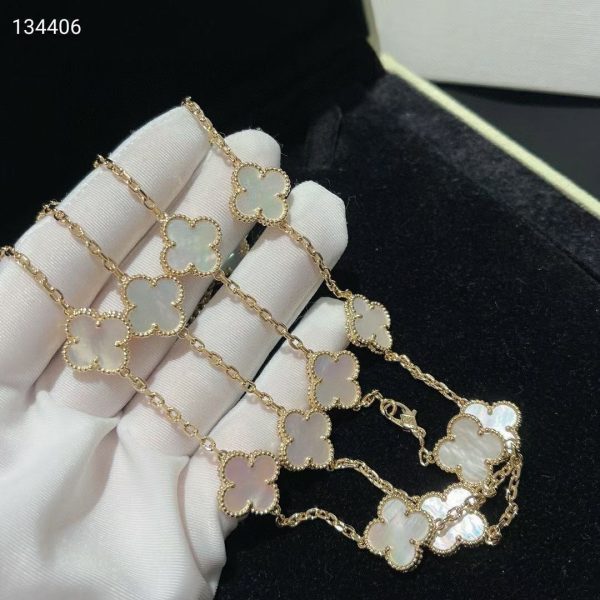 18K Vintage Alhambra 20 Motifs Long Necklace - 图片 6