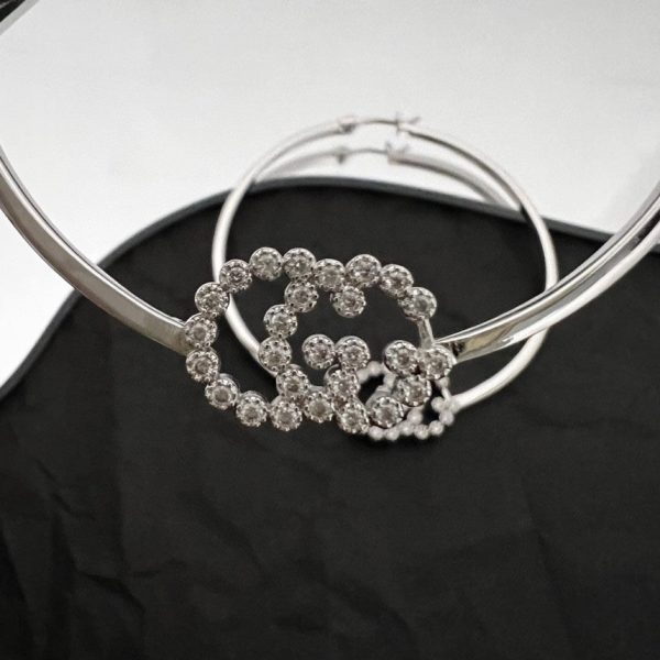 18K Double G Running Diamond Bracelet - 图片 5