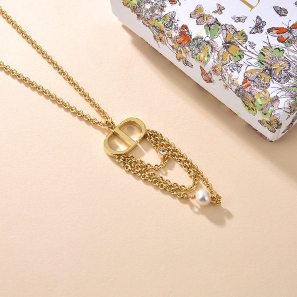18K CD Chain Necklace - 图片 4