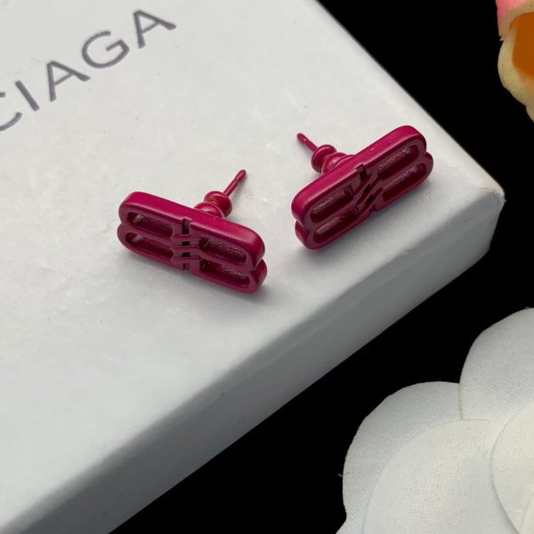 18K BB Pink Icon Earrings - 图片 6