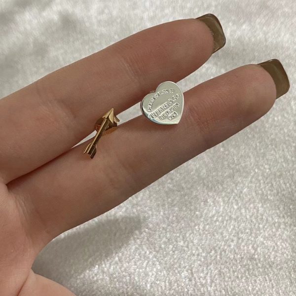 18K Return to Tiffany Lovestruck Heart Tag & Arrow Earrings - 图片 8